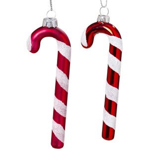 Decorazione Albero Natale Bastoncino in vetro Timo da 12 cm