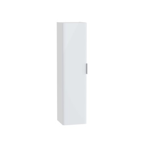 Mobile bagno colonna sospesa Mia Plus Round 35x145 cm bianco lucido