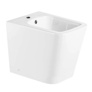 Bidet in ceramica bianca t.b.t., vista frontale.