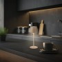 Lampada da tavolo a LED ricaricabile beige Serina Mini, 20cm, dimmerabile, per esterni.