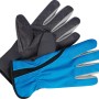 Guanti da giardino Allwetter blu e grigi taglia 7, resistenti all'umidità e durevoli.