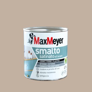 Smalto colorato Max Meyer beige per legno, ferro e plastica. Interno ed esterno.