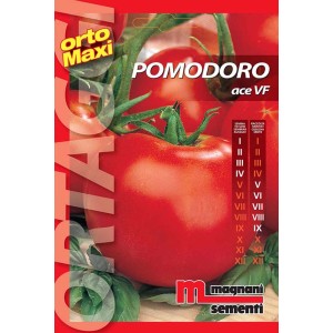 Confezione di semi di pomodoro 'Ace VF' di t.b.t. per la coltivazione di ortaggi in giardino.