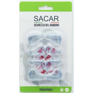 Paraspigoli SACAR per la sicurezza dei bambini, confezione da 8, per mobili per bambini.