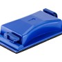 Blocco abrasivo manuale LUX blu, 165x87mm, con leve di serraggio per un facile cambio della carta vetrata.