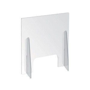 Barriera t.b.t. trasparente, un parafiato e divisorio per il tavolo.