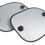 Due parasole argentati t.b.t. per interni auto con ventose.
