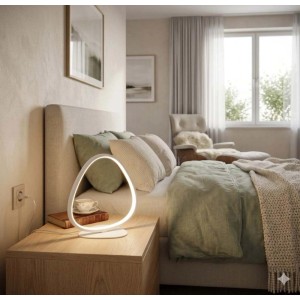 Lampada da tavolo Gil led 12W bianco