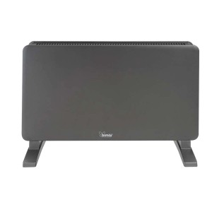 Termoconvettore elettrico t.b.t. grigio con piedini.