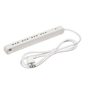 Multipresa t.b.t. bianca con interruttore e cavo.