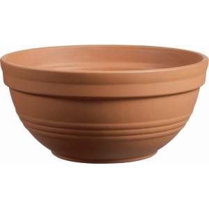 Ciotola per fiori t.b.t. in terracotta, a coste.