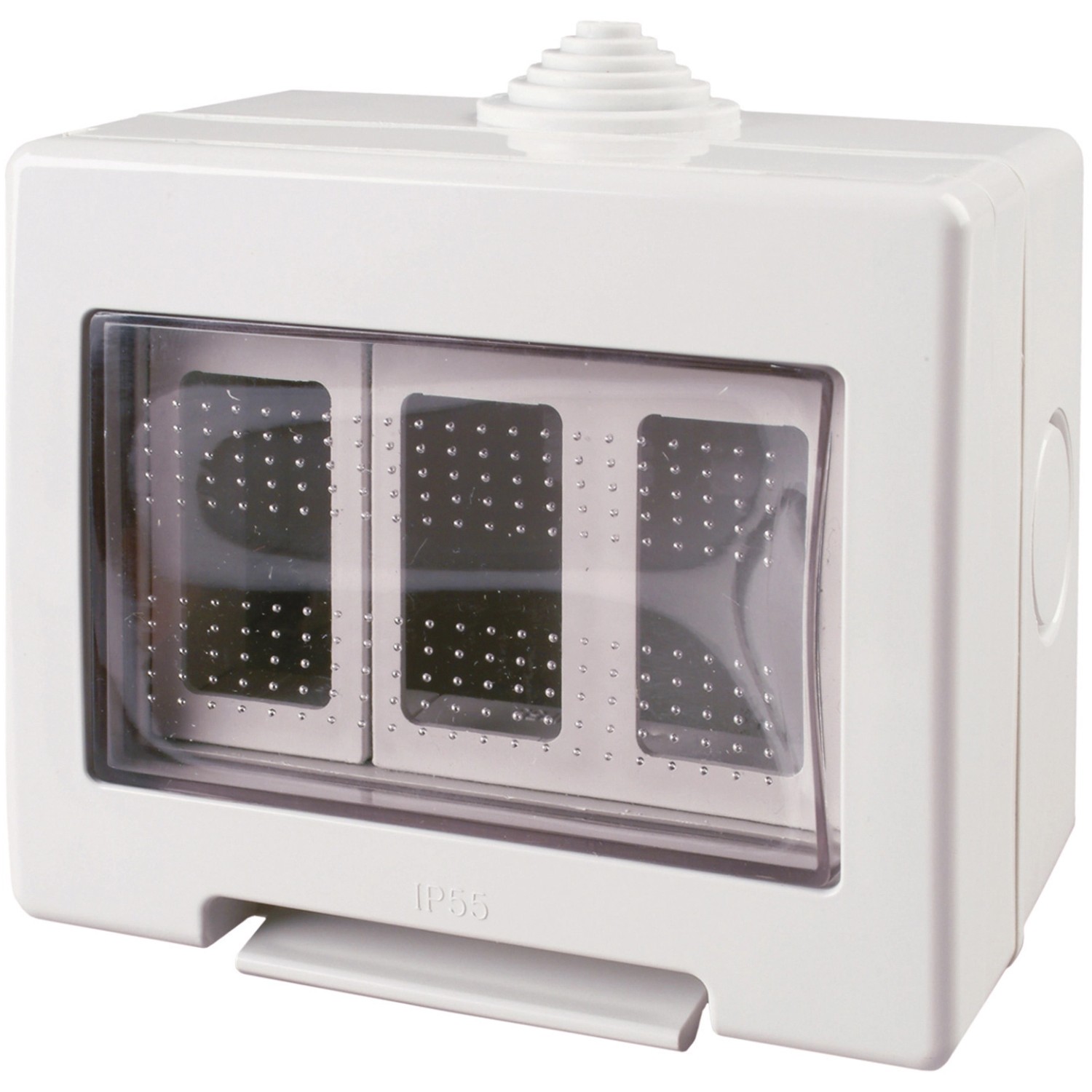 CUSTODIA CONTENITORE DA PARETE IDROBOX 4 MODULI IP55 COMPATIBILE SERIE - Foto 3