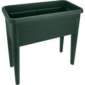 Tavolo di semina Elho Green Basics XXL, verde foglia, 75x37x65cm. Aiuola rialzata in plastica per giardino e balcone.