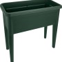 Tavolo di semina Elho Green Basics XXL, verde foglia, 75x37x65cm. Aiuola rialzata in plastica per giardino e balcone.