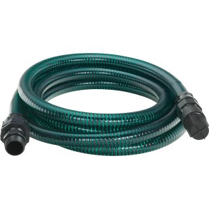 Set tubo di aspirazione CMI, 4 m, con raccordi in plastica per pompe da giardino e impianti idrici domestici.