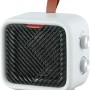 Termoventilatore ceramico Nevala 2in1 bianco compatto con maniglia e comandi. Stufa elettrica per interni.