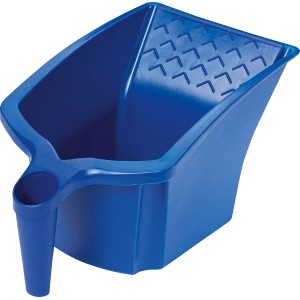 Secchio per pittura LUX blu (2 l) con griglia per dipingere senza schizzi.