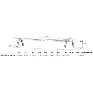 Barbecue per arrosticini e Grill Lisa Milano 80+40 acciaio inox
