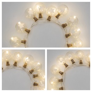 t.b.t. Catena luminosa per interni con stelle, fiocchi di neve e cuori.