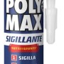 Cartuccia nera di sigillante Bostik Poly Max per giunti e sigillature.