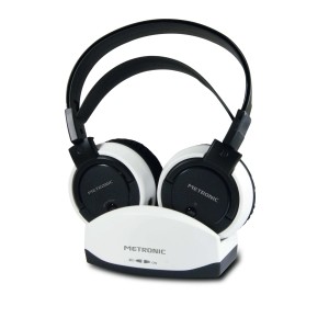 Cuffie t.b.t. con stazione di ricarica per un'esperienza audio.