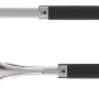 Set Weber Premium per barbecue: pinza e spatola in acciaio inox con manico nero.