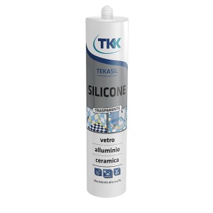 TKK Tekasil Silicone Trasparente, silicone per vetro, alluminio e ceramica.