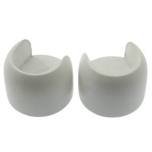 Supporto parete Ø 28 mm legno bianco