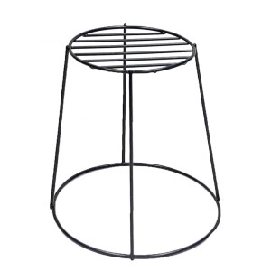 Portavaso t.b.t. nero in metallo per interni.