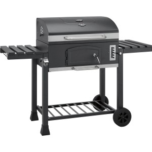 Barbacue a carbonella Jamestown Jaxon nero griglia 70x46cm