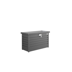 Cassetta pacchi Biohort 100 grigio scuro metallizzato, 101 cm, in metallo con serratura.