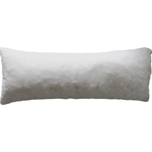 Cuscino lungo bianco per federe.