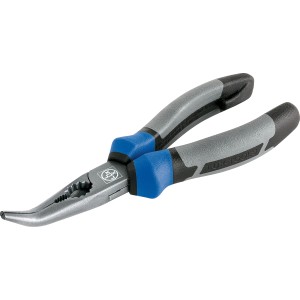 Pinza a telefono inglese professionale LUX 160 mm con manici grigio-blu.