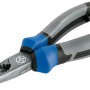 Pinza a telefono inglese professionale LUX 160 mm con manici grigio-blu.