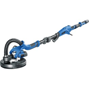Levigatrice per cartongesso blu, levigatrice a collo lungo per levigare pareti e soffitti.
