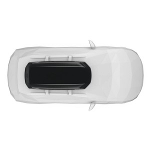 Box da tetto L Pulse 2 450l nero opaco