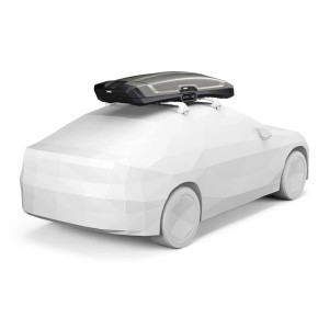 Box da tetto per auto Vector Alpine titanio opaco bicolore