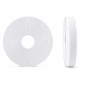 Nastro adesivo velcro femmina bianco 20 mm x 25 m