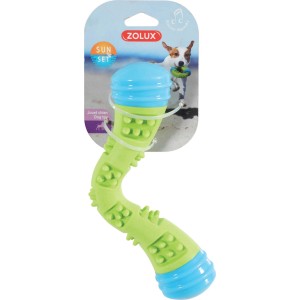 Gioco per cani t.b.t. verde e blu con rilievi.