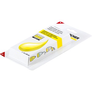 Kärcher concentrato detergente per vetri, confezione da 4 x 20ml per pulizia senza aloni.
