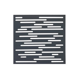 Pannello decorativo frangivista t.b.t. per recinzioni da giardino con linee orizzontali.