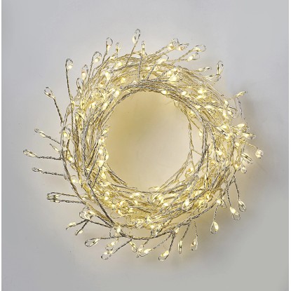 Catena luminosa 900 LED 8 giochi di luce bianco caldo 22 m