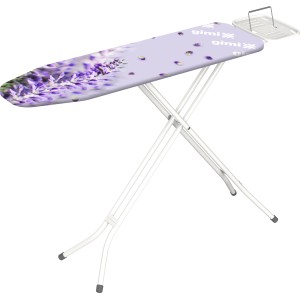 Asse da stiro con motivo lavanda e ripiano.