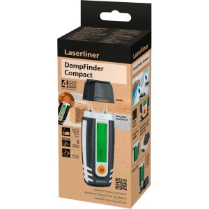 Misuratore di umidità Laserliner DampFinder Compact nella confezione.