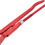 Chiave a tubo angolare rossa 1.5 per idraulica, lunghezza 430 mm.
