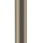 Paletto solare LED argento, alto 40 cm, per vialetti e aree esterne.