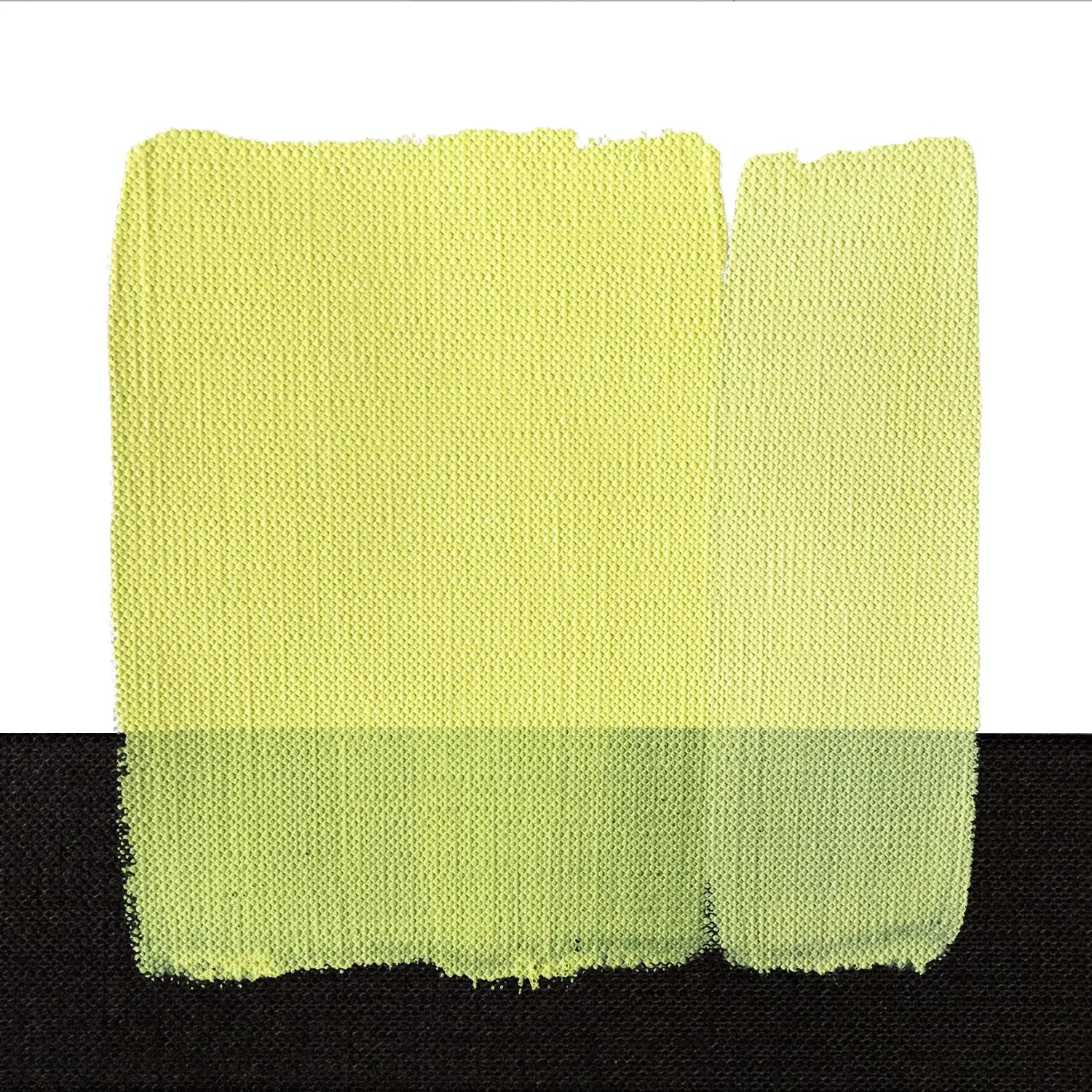 Tonalità giallo-verde chiaro di colore per tessuti t.b.t. su stoffa.