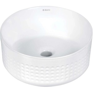 Lavabo da appoggio asimmetrico granito Iguará Idrostile bianco
