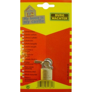 Lucchetto Burg Wächter 405 20 SB con chiave, arco cromato.