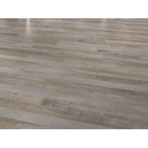 Pavimento laminato Comfort Kiefer Amelia chiaro posato, effetto legno chiaro.